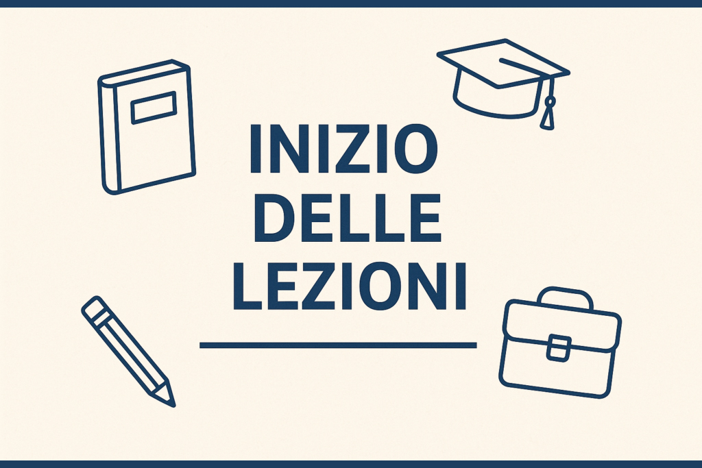 INIZIO DELLE LEZIONI A.S. 2026/2027